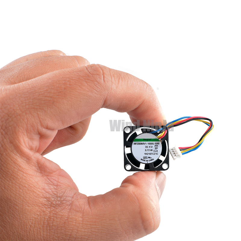 Pi 4 Case - (2 unidades) MF20080V1-1000U-S99, ventilador de microrefrigeración