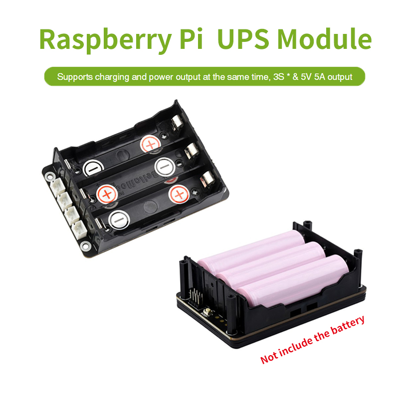 Pi Power Supply - Raspberry Pi 5 UPS HAT soporta