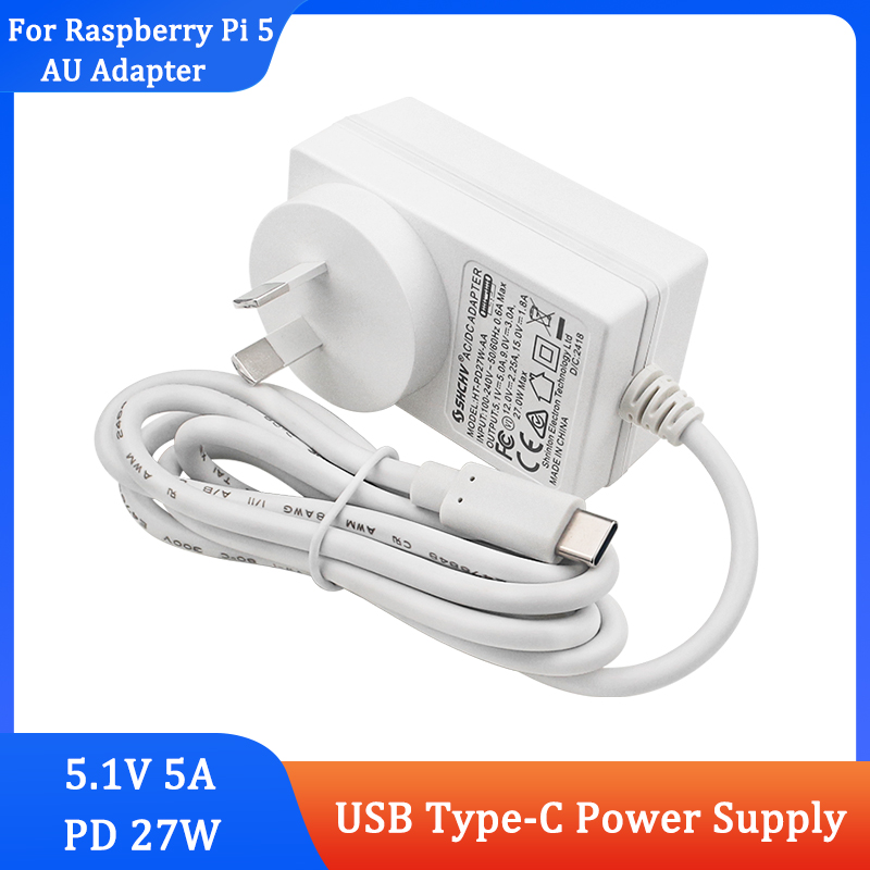 Pi Power Supply - Raspberry Pi 5 PD 27W fuente