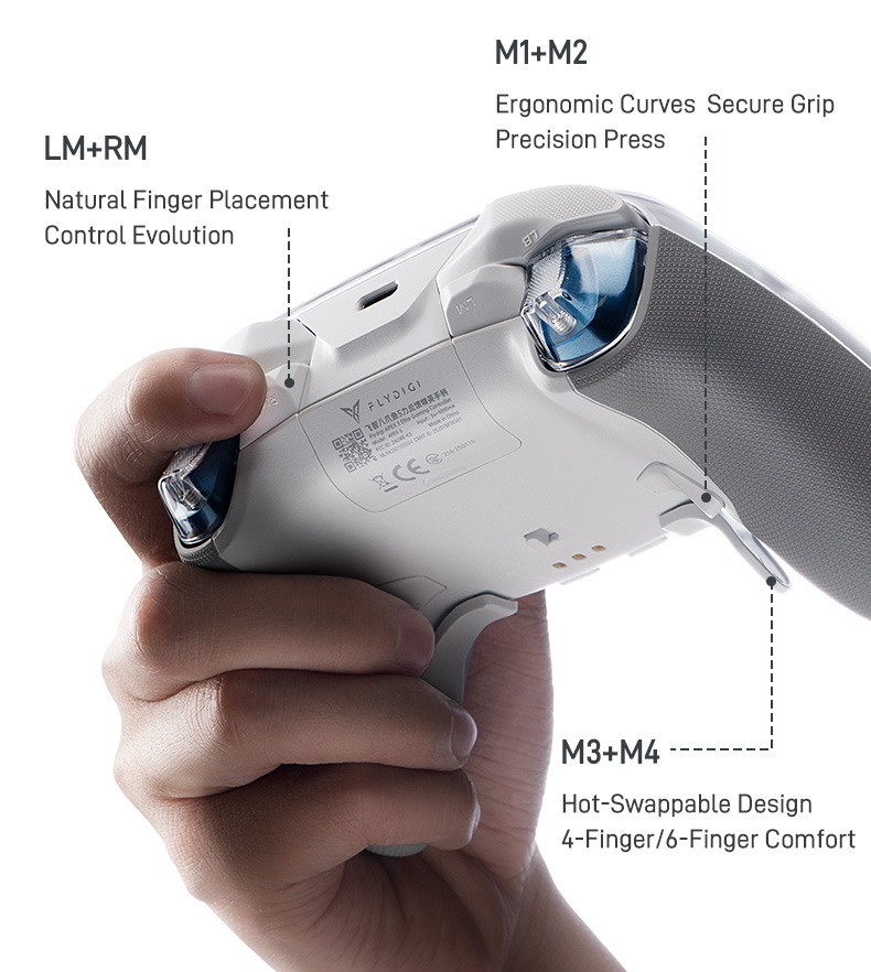Pi 5 Case - Control de Juego Inalámbrico Flydigi Apex