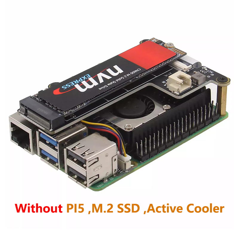 Raspberry Pi 5 PCIE M.2 NVMe P - Pi Cooler reseña y precio