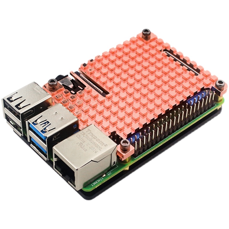 Raspberry Pi 4B disipador térm - Pi 4 Case reseña y precio