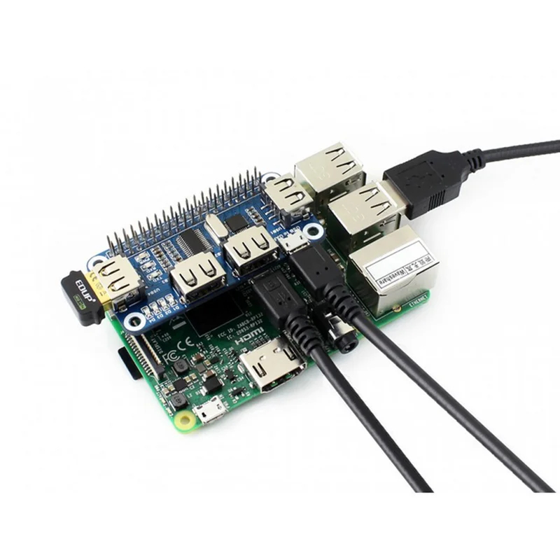 Hub USB de 4 Puertos con HDMI  - Raspberry Pi 4 reseña y precio