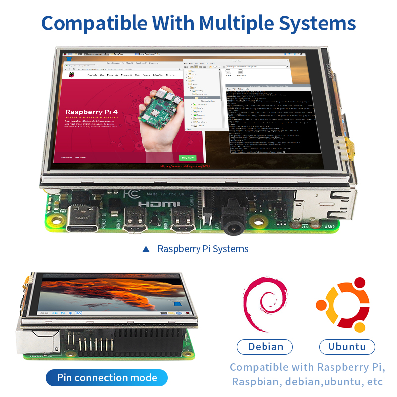 Raspberry Pi 4 pantalla táctil - Pi 4 Case reseña y precio
