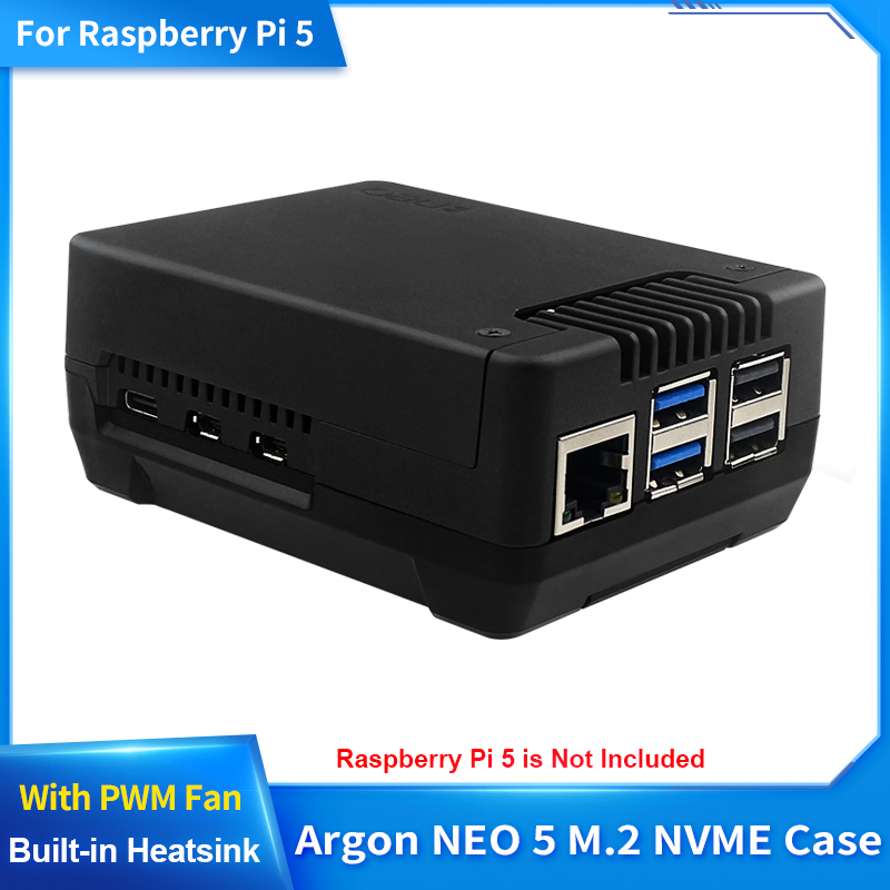 Argon NEO 5 M.2 NVME PCIE carc - Pi Cooler reseña y precio